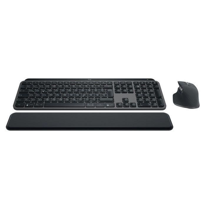 Logitech MX Keys Combo for Business Gen 2, GRAPHITE, DEU CENTRAL - Teclado y Ratón Inalámbrico, Tecnología Logi Bolt, Ratón MX Master 3S
