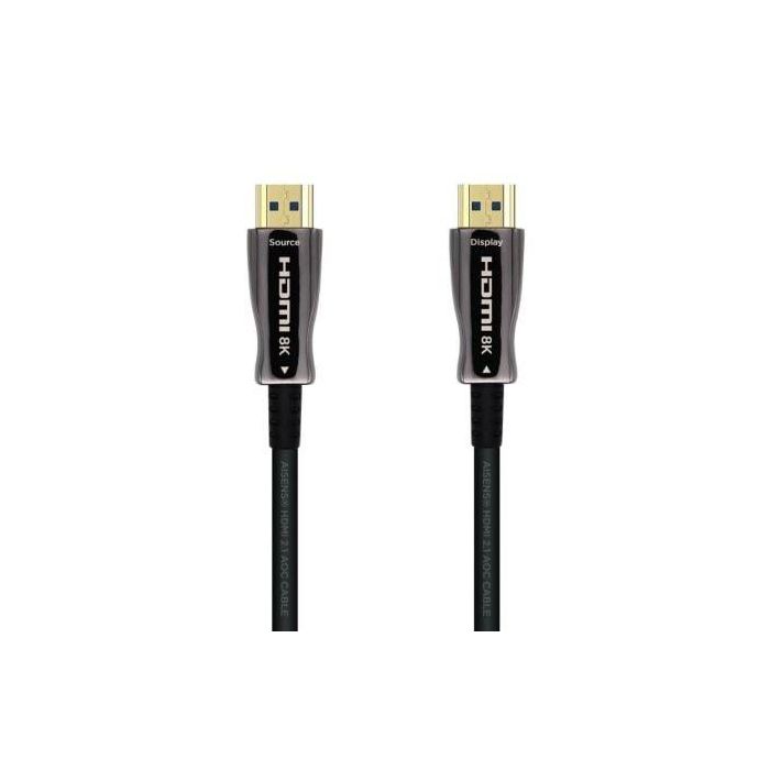 Cable HDMI 2.1 AOC 8K Aisens A153-0518/ HDMI Macho - HDMI Macho/ 25m/ Negro Cable HDMI 2.1 AOC 8K Aisens A153-0518/ HDMI Macho - HDMI Macho/ 25m/ Negro