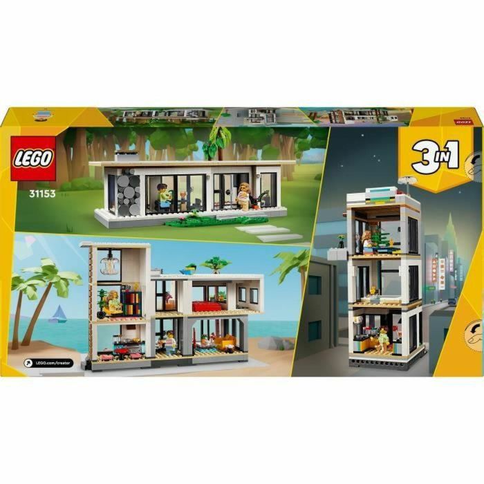 LEGO Creator 31153 The Modern House: transfórmate en un edificio o chalet de 3 plantas 1