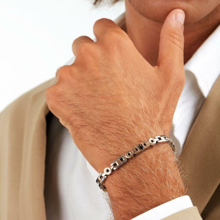Pulsera Hombre Maserati Acero Inoxidable 21,5 cm Plateado 3