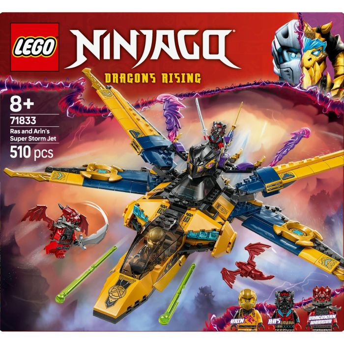 LEGO 71833 Ninjago El Renacer de los Dragones: Super Jet de la Tormenta de Ras y Arin - Set de Construcción con Dron y Minifiguras 11 LEGO 71833 Ninjago El Renacer de los Dragones: Super Jet de la Tormenta de Ras y Arin - Set de Construcción con Dron y Minifiguras 11