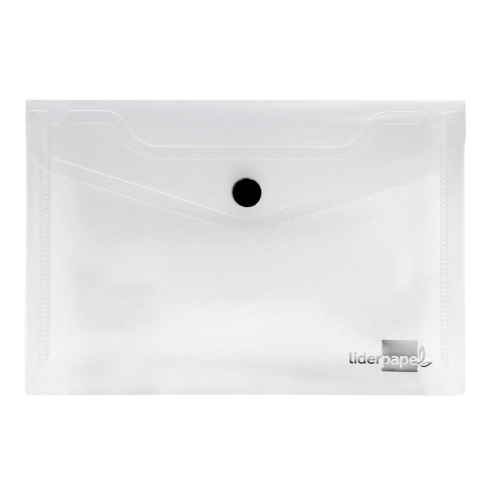 Liderpapel 44234 Carpeta Dossier Broche Polipropileno Transparente Translúcido DIN A6 2