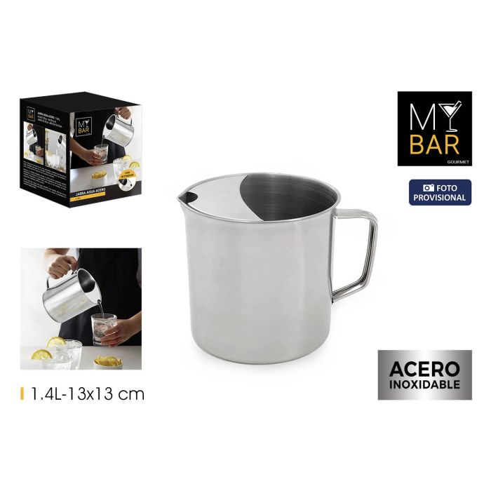 My Bar Jarra de Agua con Retenedor de Acero Inoxidable 1.4 L (12 Unidades)