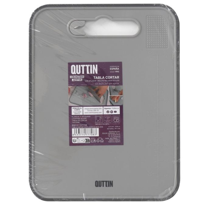 Tabla de cortar con afilador Quttin 33.3 x 25.2 cm (12 Unidades) 9 Tabla de cortar con afilador Quttin 33.3 x 25.2 cm (12 Unidades) 9