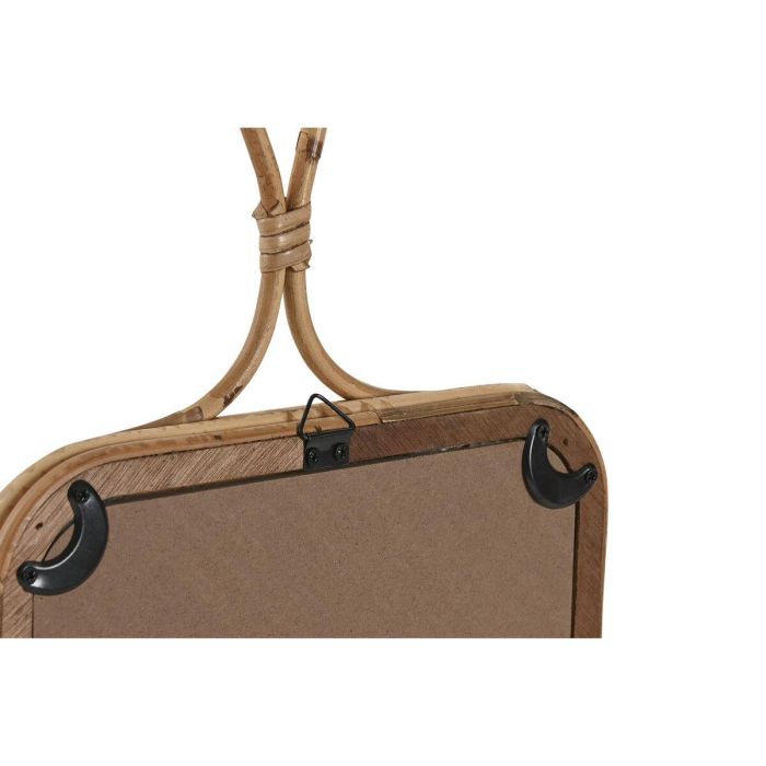 Espejo de pared Home ESPRIT Natural 24 x 2,5 x 40 cm (2 Unidades) 1