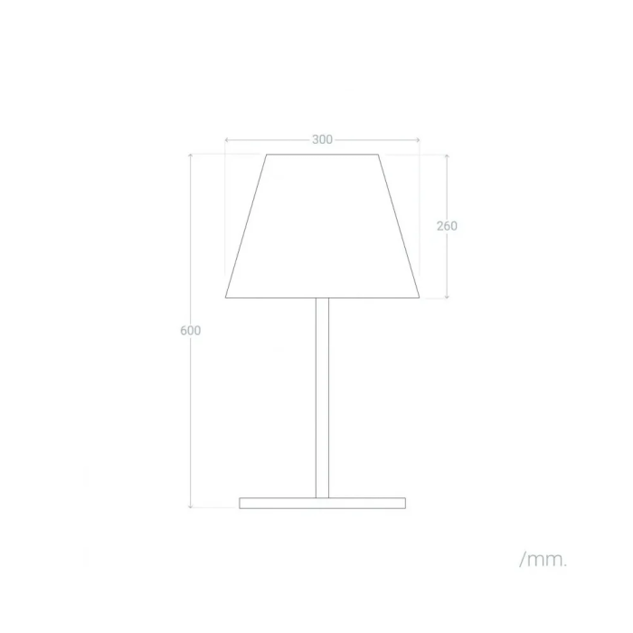Ibb Lámpara de Mesa SKD-T1015, Diseño Elegante y Moderno, IP65 6