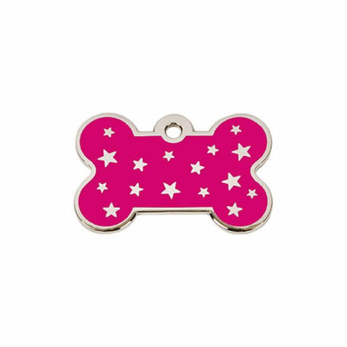 Placa identificativa para collar Imarc PetScribe Passion Rosa Plata 1 Placa identificativa para collar Imarc PetScribe Passion Rosa Plata 1