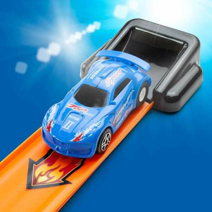 Pista ultimate track con looping 150 cm ¡haz las acrobacias más increíbles! incluye 1 coches 4