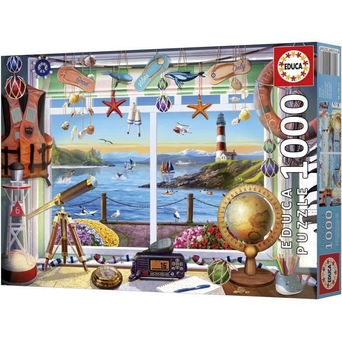 Educa Puzzle de 1000 piezas: 'Vida en el Puerto'. Rompecabezas para adultos y jóvenes +14 años, incluye cola especial FIX PUZZLE®. 2 Educa Puzzle de 1000 piezas: 'Vida en el Puerto'. Rompecabezas para adultos y jóvenes +14 años, incluye cola especial FIX PUZZLE®. 2