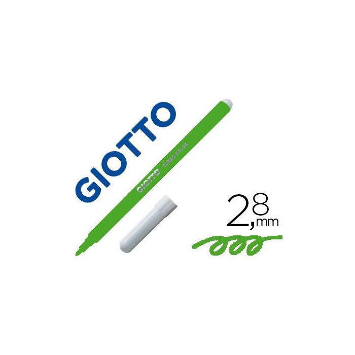 Giotto Rotuladores Turbo Color Verde Claro Caja 12 Ud