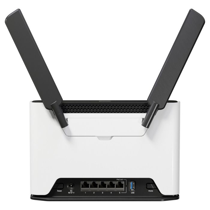 MikroTik Router Inalámbrico Chateau PRO AX H53UiG-5HaxQ2HaxQ 4x4 2.4/5 GHz 5x Gigabit 1x PoE-out USB Velocidad 3548 Mbit/s 2