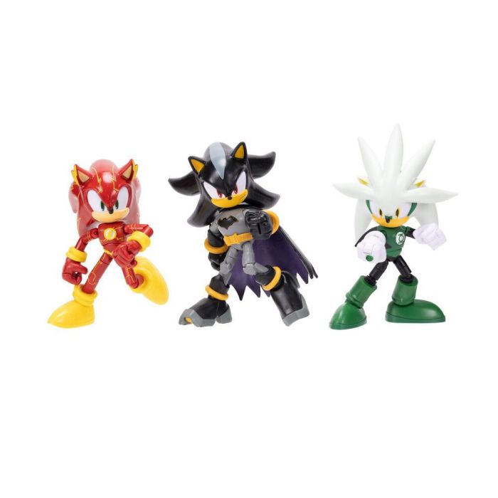 JAKKS PACIFIC Blister 4 Figuras Sonic The Hedgehog DC Comics 12cm