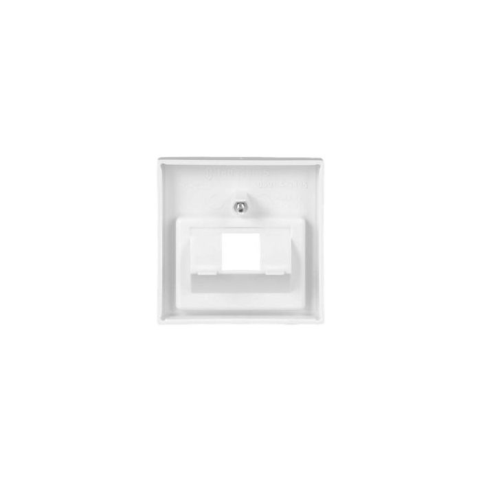Busch-Jaeger 1803-914 Placa Frontal RJ-45 Blanco IP20, 1 Módulo para Sistemas Busch-Balance SI, Termoplástico 55x55 mm