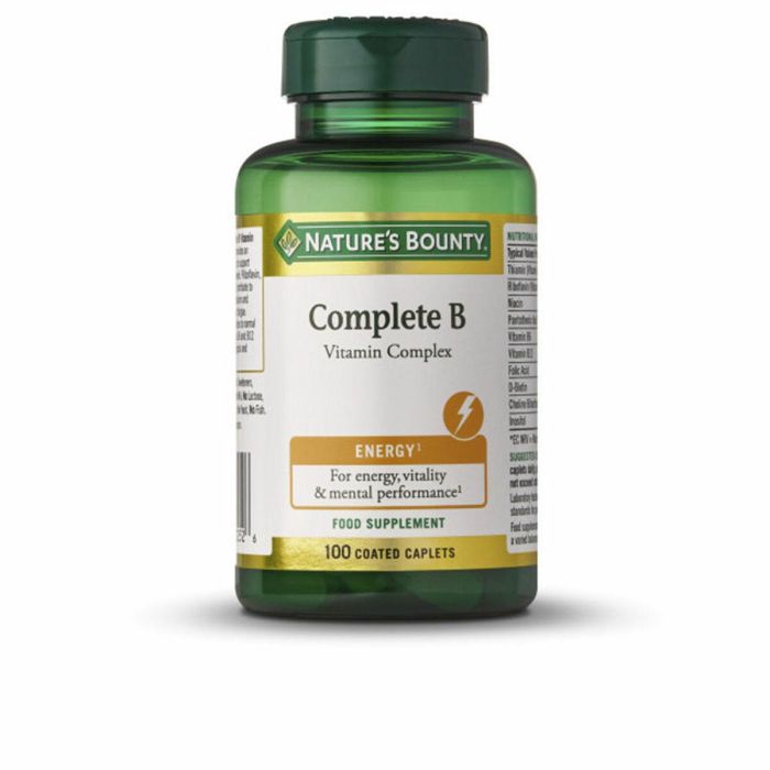 Nature's Bounty B-COMPLEX cápsulas recubiertas 100 u - Vitaminas del grupo B para energía y rendimiento mental Nature's Bounty B-COMPLEX cápsulas recubiertas 100 u - Vitaminas del grupo B para energía y rendimiento mental