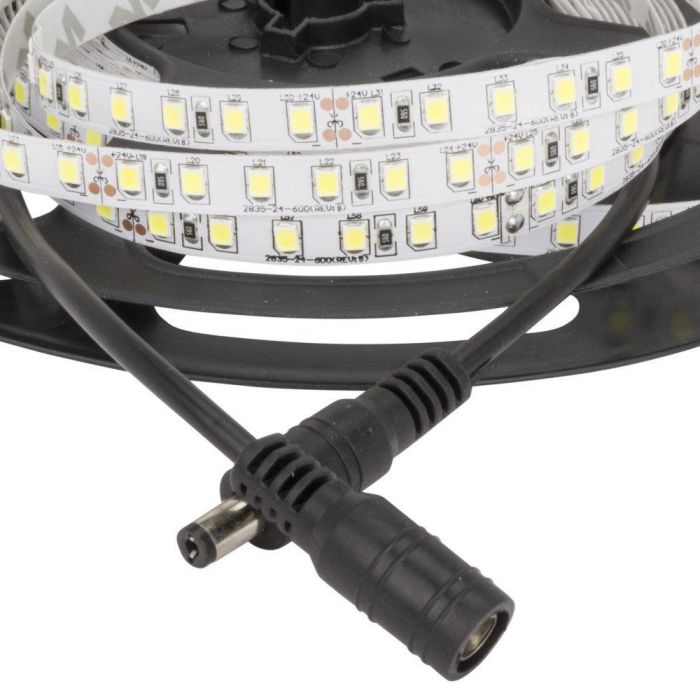 Tira de 600 LEDs 60W 5.500Lm CRI85 6000ºK SMD2835 24VDC x5M 40.000H [GR-RDT2835-120-24-CW]-Blanco Frío 2