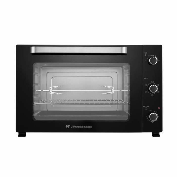 Horno eléctrico mini - Con ventilador - CONTINENTAL EDISON - CEMF80B - Negro - L68 x H42,8 x Pr 48 cm