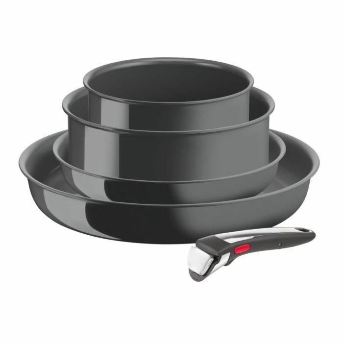 TEFAL INGENIO RENEW Batería de 5 piezas, Inducción, Revestimiento cerámico antiadherente, Sin PFOA, Hecho en Francia L2619002 TEFAL INGENIO RENEW Batería de 5 piezas, Inducción, Revestimiento cerámico antiadherente, Sin PFOA, Hecho en Francia L2619002