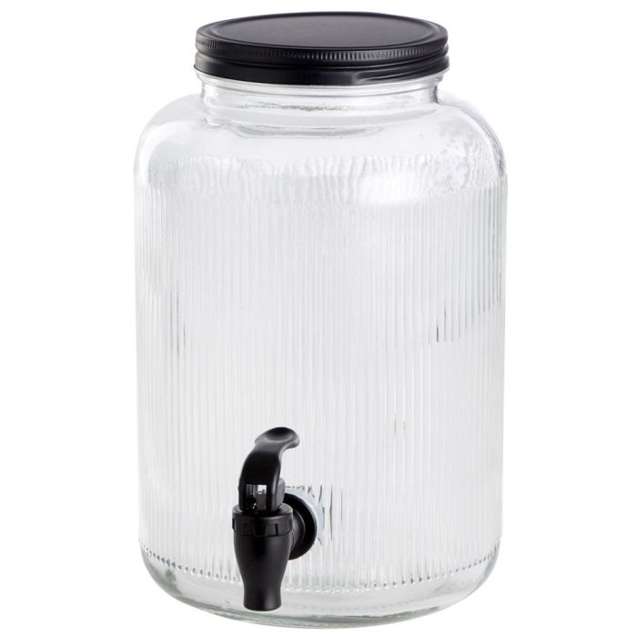 Day Dispensador de Bebida 4 L con Grifo Cristal Líneas Verticales Tapa Metal 2