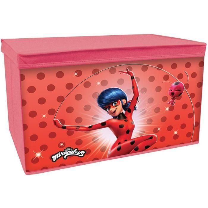 FUN HOUSE Miraculous Caja de Juguetes Plegable 55,5 x 34,5 x 34 cm para Niños FUN HOUSE Miraculous Caja de Juguetes Plegable 55,5 x 34,5 x 34 cm para Niños