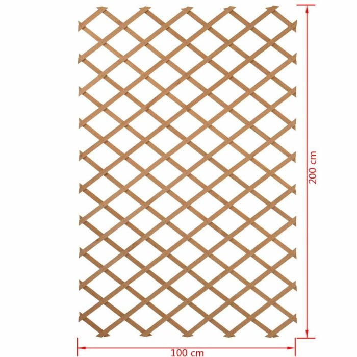 Nature Enrejado Extensible de Jardín para Plantas Trepadoras, Madera Natural 100x200 cm, Lamas 18x6mm, Marrón 2 Nature Enrejado Extensible de Jardín para Plantas Trepadoras, Madera Natural 100x200 cm, Lamas 18x6mm, Marrón 2