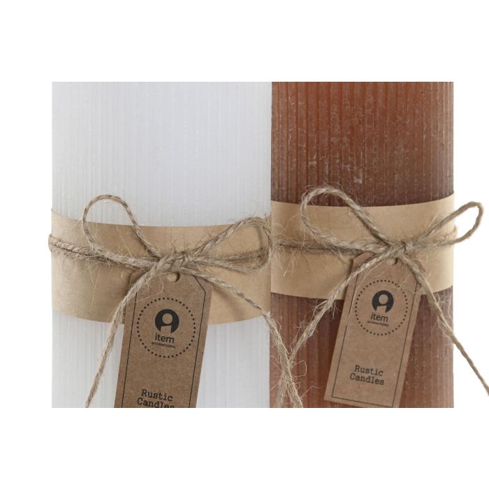 Vela Navidad Alpina DKD Home Decor Blanco Marron 7 x 14 x 7 cm (12 Unidades) 1 Vela Navidad Alpina DKD Home Decor Blanco Marron 7 x 14 x 7 cm (12 Unidades) 1