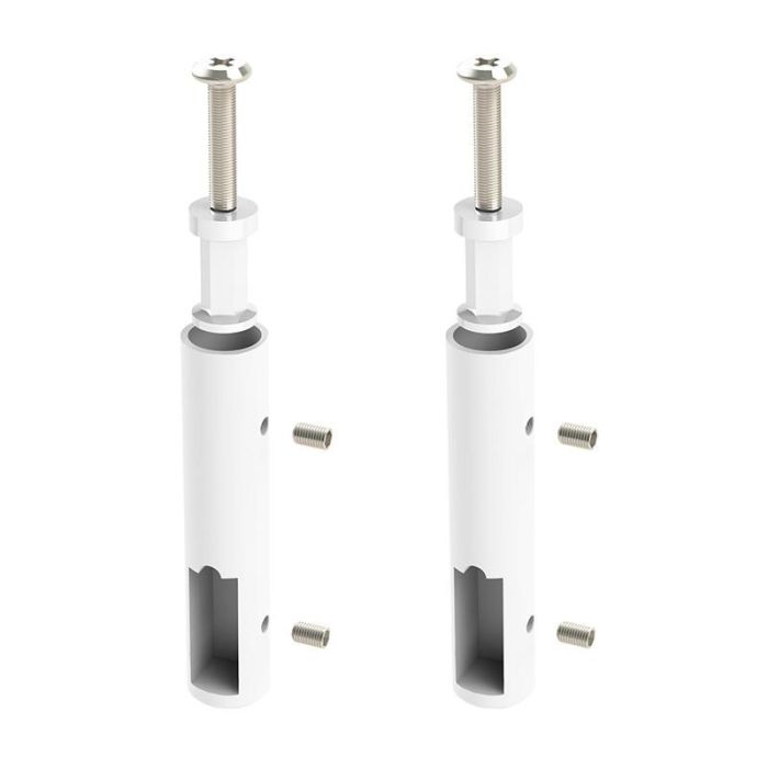 Herrajes Alk 30-12 Soportes de Tubo para Techo Lateral, Acabado Blanco