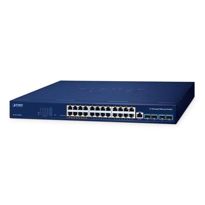 Planet GS-6311-24HP4X - Switch Gestionable L3 Gigabit 24 Puertos PoE (8x 802.3bt PoE++, 16x 802.3at PoE+) + 4 SFP+ 10G, 480W