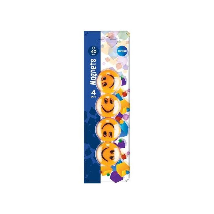 Imanes Redondos Centrum 40 Mm Smile Blister De 4