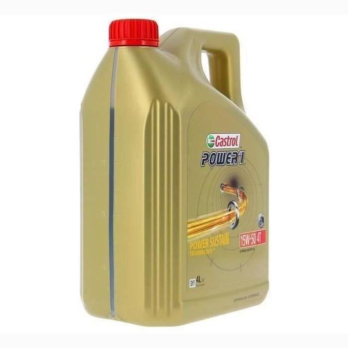Aceite de motor - CASTROL - Power1 4T 15W-50 - 4L 1 Aceite de motor - CASTROL - Power1 4T 15W-50 - 4L 1