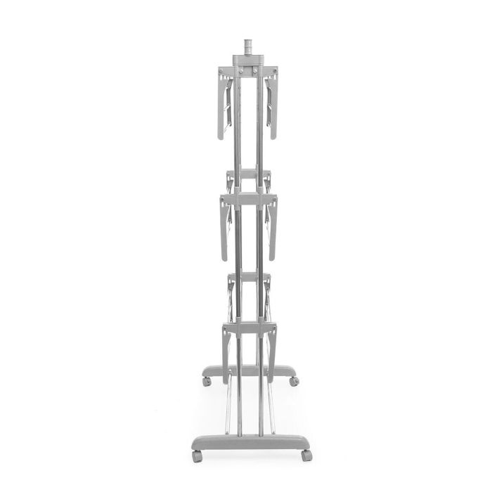 Tendedero Plegable Vertical con Ruedas Folver InnovaGoods 24 Barras 4 Tendedero Plegable Vertical con Ruedas Folver InnovaGoods 24 Barras 4