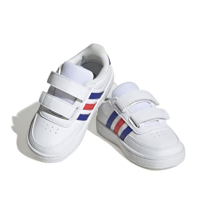 Zapatillas Deportivas Infantiles Adidas Breaknet Lifestile Court Lace Strap Blanco 3-4 Años 4
