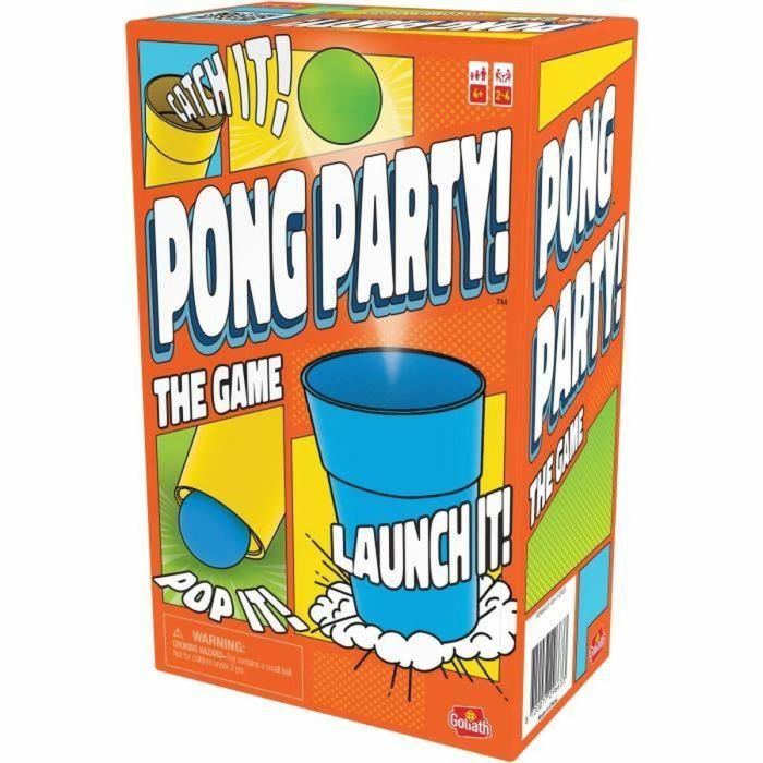 Goliath Juego de Mesa Pong Party con Vasos Especiales para Disparar Pelotas de Ping Pong, +8 Años 1 Goliath Juego de Mesa Pong Party con Vasos Especiales para Disparar Pelotas de Ping Pong, +8 Años 1