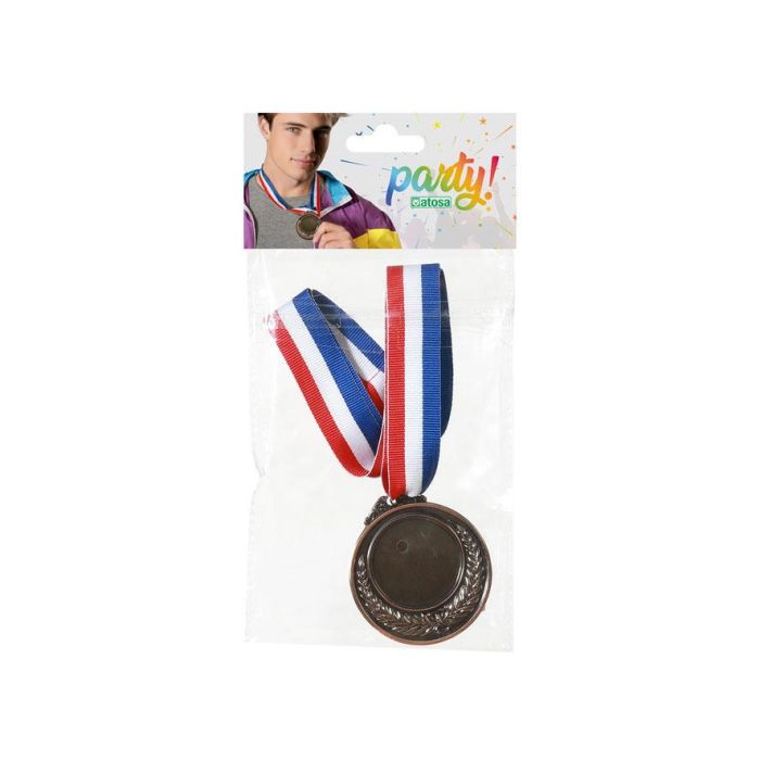 Medalla De Bronce 6,5 cm Con Cinta Para Premios Y Eventos - Ideal Para Escolares Y Deportes 1