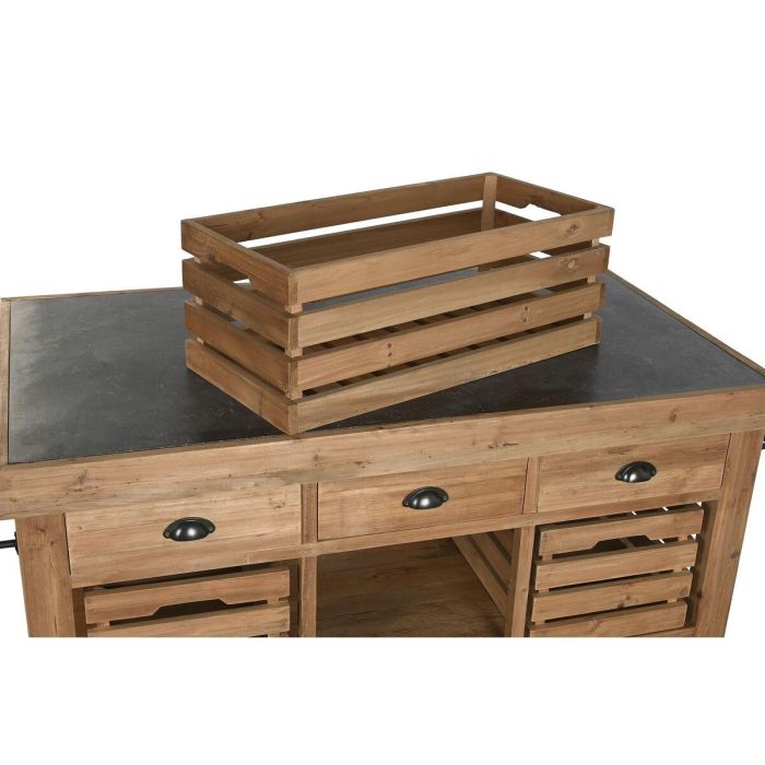 Isla Cocina Cottage DKD Home Decor Natural Negro 75 x 96 x 142 cm 5 Isla Cocina Cottage DKD Home Decor Natural Negro 75 x 96 x 142 cm 5