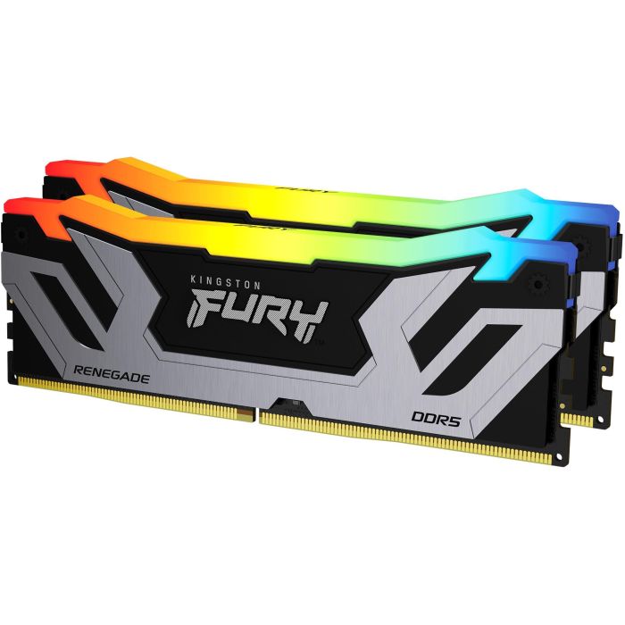 Kingston 48GB (2x24GB) DDR5 8400MT/s CL40 FURY Renegade RGB Silver XMP para PC 0 Kingston 48GB (2x24GB) DDR5 8400MT/s CL40 FURY Renegade RGB Silver XMP para PC 0