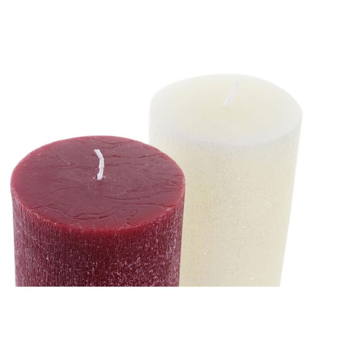 Vela Navidad Tradicional DKD Home Decor Blanco Rojo 9 x 15 x 9 cm (2 Unidades) 2 Vela Navidad Tradicional DKD Home Decor Blanco Rojo 9 x 15 x 9 cm (2 Unidades) 2