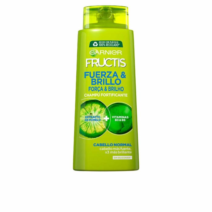 Garnier Fructis Fuerza & Brillo C191360/1 Champú Fortificante para Cabello Apagado, Aporta Resistencia y Grosor 690 ml