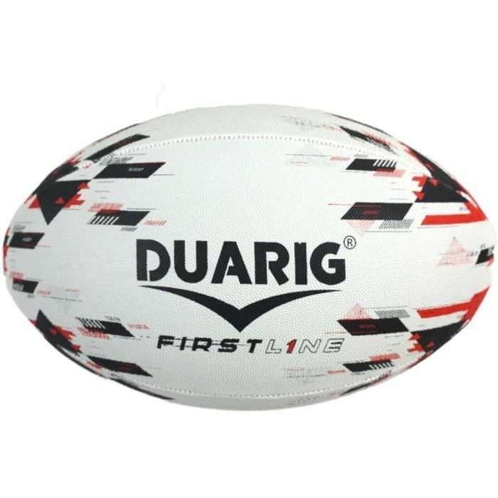 Duarig DUA3450652510018 Balón de rugby de primera línea T5 Negro y rojo