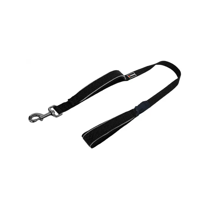 Freedog Correa de Nylon Extreme Negro 20 mm x 180 cm para Perros