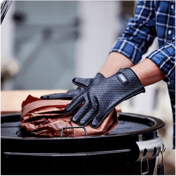 Weber 7017 Silikon Grillhandschuhe schwarz 2