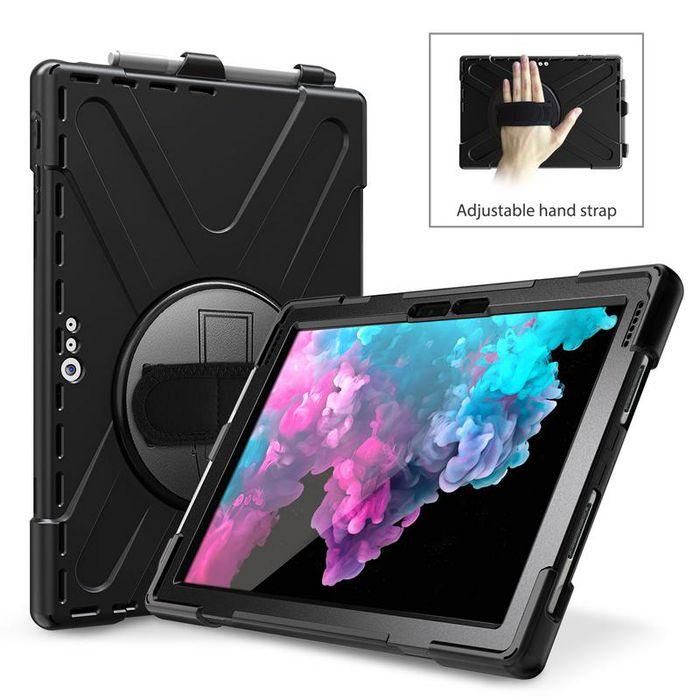 eSTUFF Funda Defender de cuerpo completo CHICAGO para Microsoft Surface Pro 7+/7/6/5/4 con protector de pantalla integrado - Negro 1