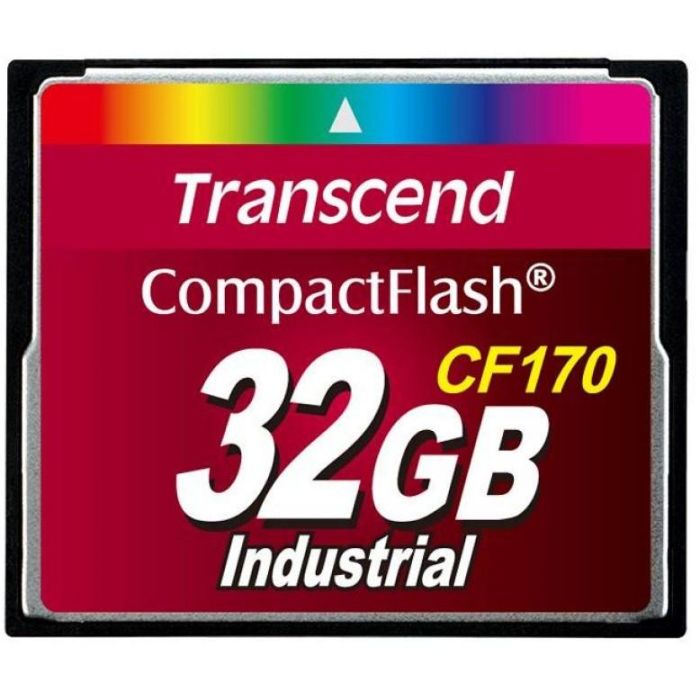 Transcend CF170 Tarjeta CompactFlash 32GB, MLC, 90MB/s Lectura, 60MB/s Escritura, Resistente al Calor y Golpes