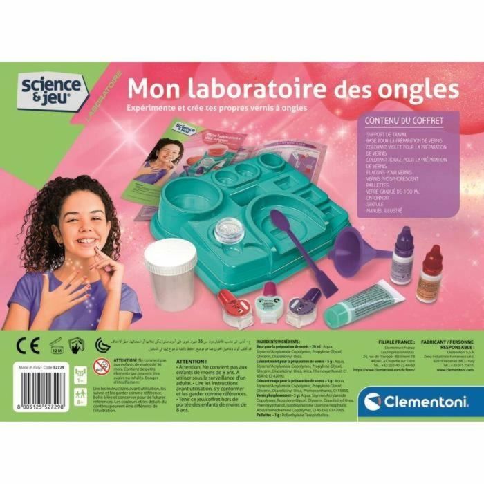 Clementoni CLE1693315413634 Mi laboratorio de uñas 1