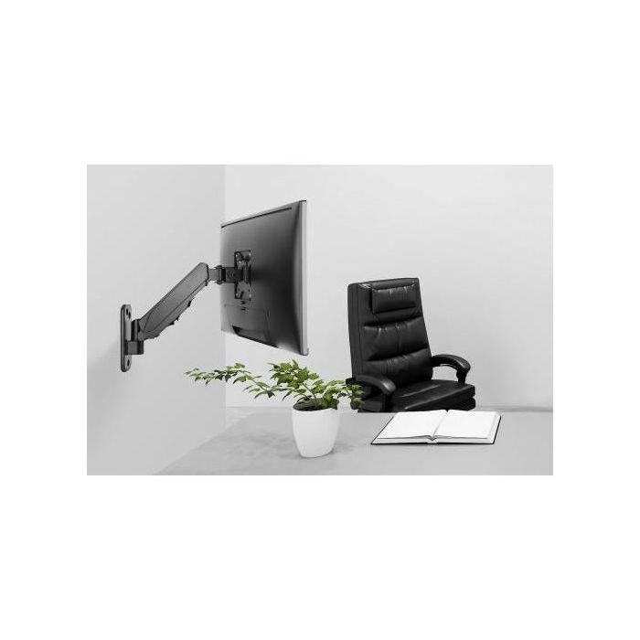 Digitus DA-90396 Soporte de Monitor Individual con Resorte de Gas para Pared, para Pantallas de 17-32 Pulgadas, Negro 2
