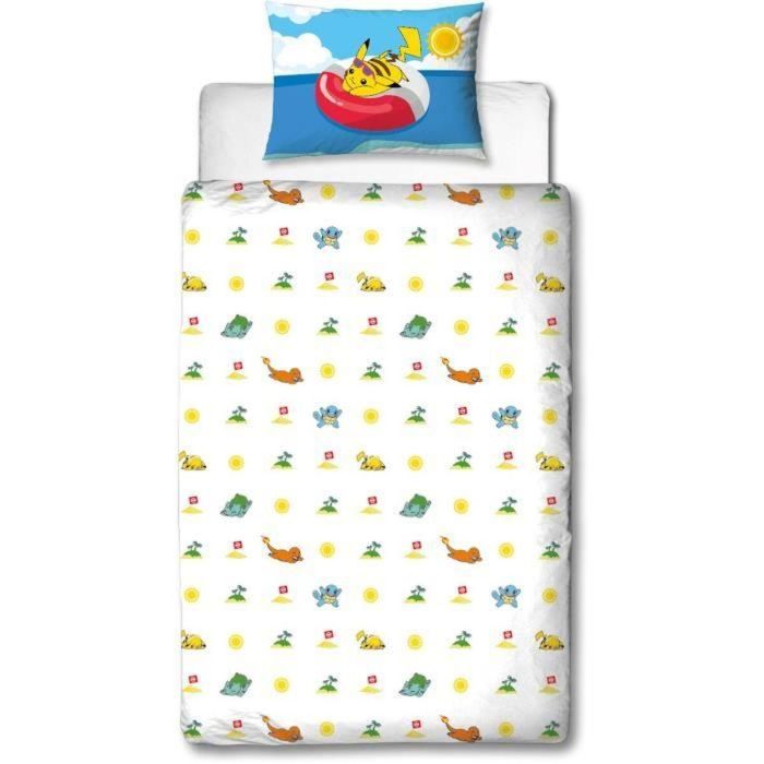 Pokemon POK3700891712491 - Juego de Cama Microfibra Pikachu y Amigos en la Playa - Funda Nórdica 140x200 cm + Funda Almohada 63x63 cm 4 Pokemon POK3700891712491 - Juego de Cama Microfibra Pikachu y Amigos en la Playa - Funda Nórdica 140x200 cm + Funda Almohada 63x63 cm 4
