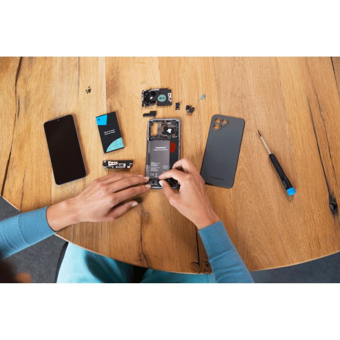Fairphone 4 5G Smartphone Gris 128GB Almacenamiento 6GB RAM Cámara 48MP Android 11 7