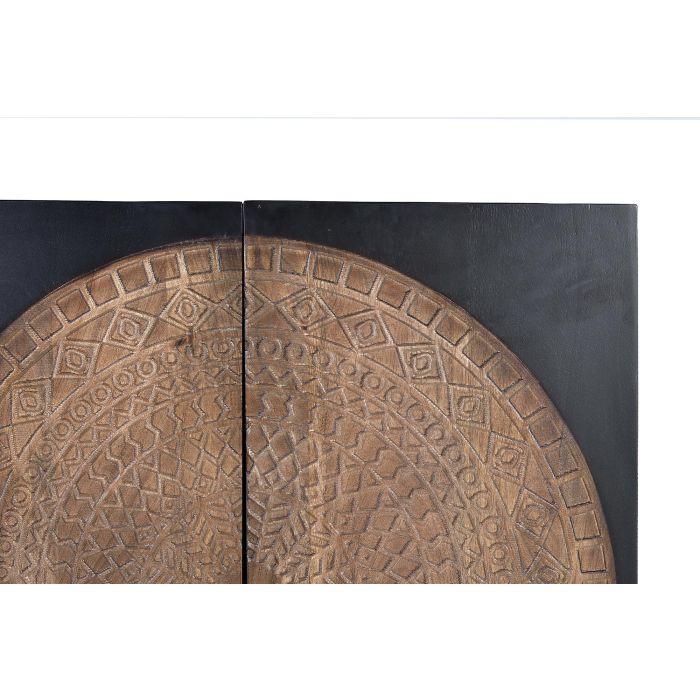 GINER Y COLOMER Aparador de Madera de Mango y Metal Nogal Oscuro 145 cm 5