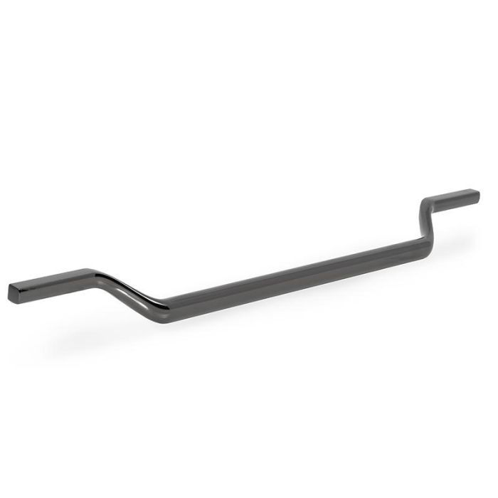 Viefe Tirador de Mueble Modelo Valley de Zamak, Acabado Níquel Oscuro, Distancia entre Agujeros 256 mm Viefe Tirador de Mueble Modelo Valley de Zamak, Acabado Níquel Oscuro, Distancia entre Agujeros 256 mm