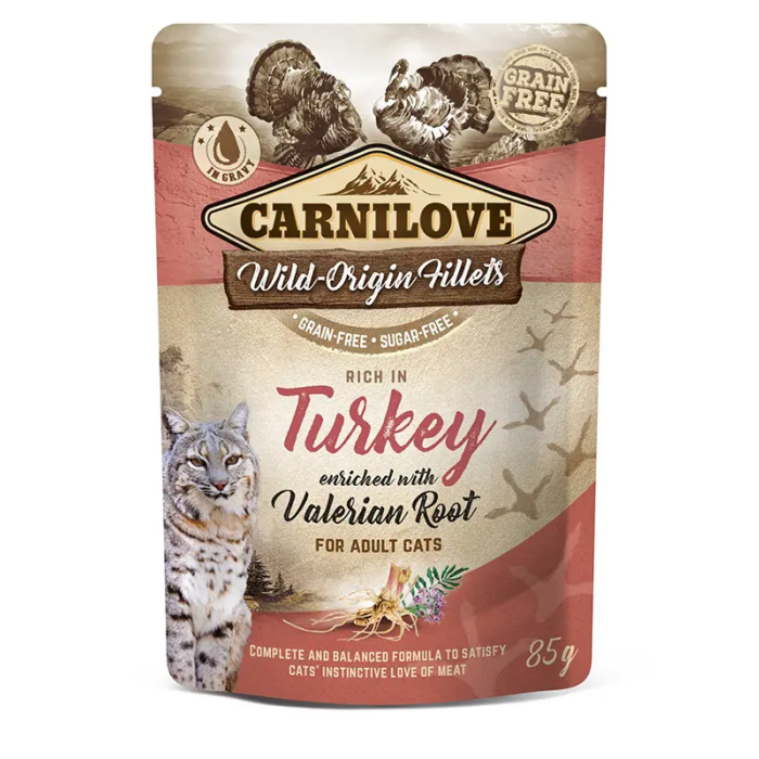 Carnilove Sobres para Gato Sabor Pavo 24x85 gr