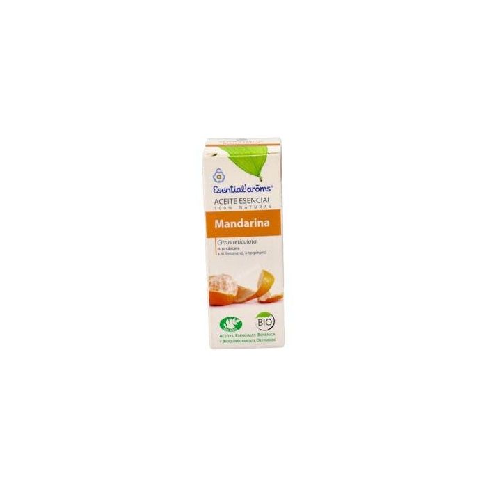 ESENTIAL AROMS Aceite Esencial Bio de Mandarina 10ml, Relajante y Digestivo, Ayuda a Conciliar el Sueño